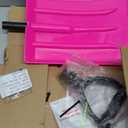 Kids Snow Shovel, Comfortable Strong D Handle Grip Detachable Lightweight Small Winter Snow Shoveling Tool for Children Toddler to Home Courtyard Camping Beach Driveway(Pink)