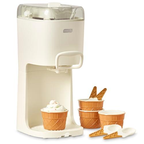 Dash Soft Serve Ice Cream Machine - Frozen Dessert Machine for Soft Serve, Froyo, Sorbet, and Fruit Whips - Compact Design - Features Double Insulated Freezer Bowl - 1-Pint Capacity