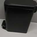 Cesun Small Bathroom Garbage Can with Lid Soft Close, Step Pedal, 6 Liter / 1.6 Gallon Stainless Steel Garbage Can with Removable Inner Basket , Anti-Fingerprint Finish (Matt Black)