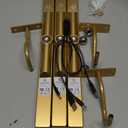 Picture Light 3Pack- 16in Picture Lights for Wall, 5000mAh Wireless Rechargeable Battery Picture Lights, Wall Light, Art Display Light for Gallery Artwork, Paintings, Portraits, Dartboards- Gold