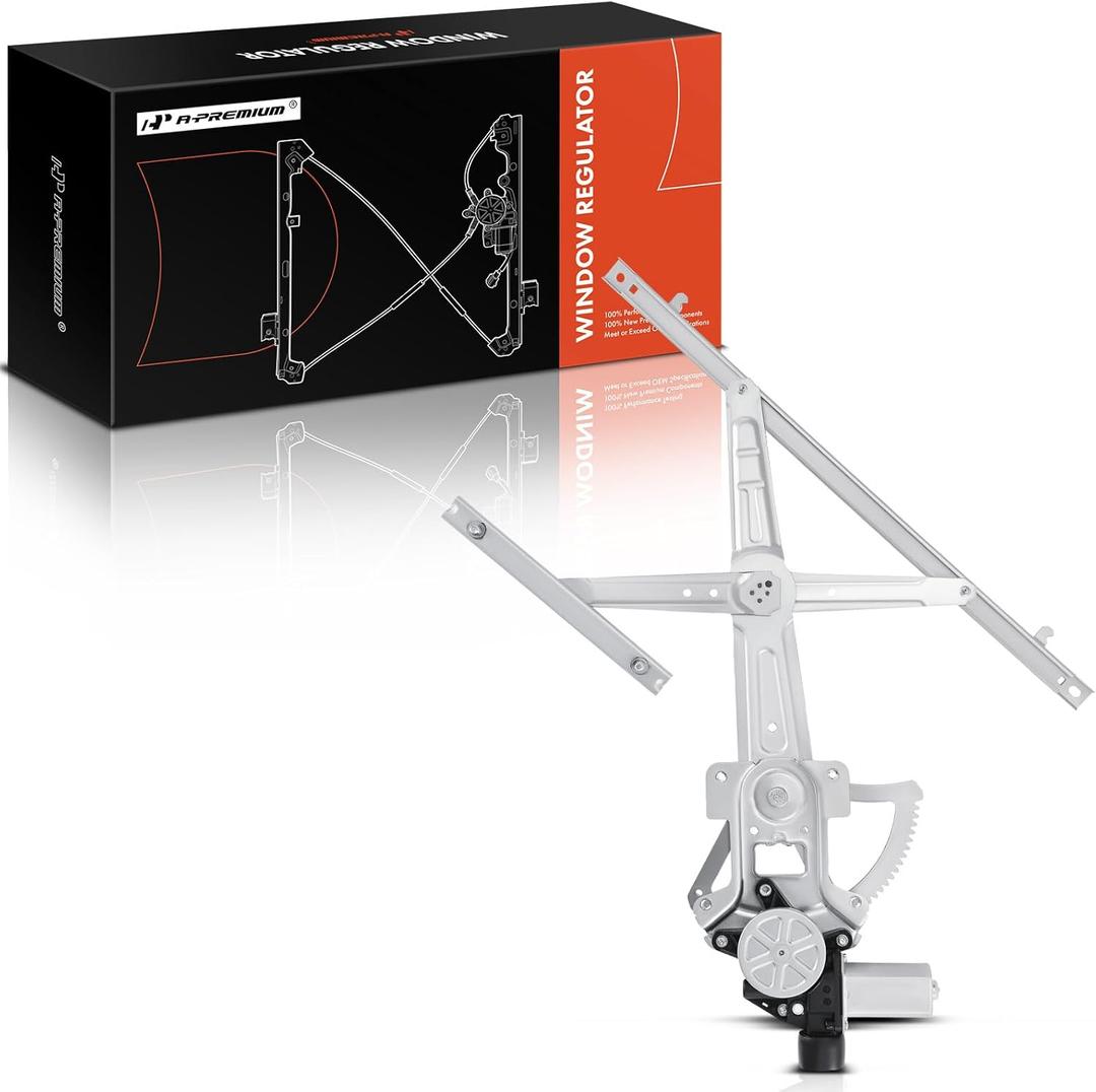 A-Premium Power Window Regulator with Motor Compatible with Mitsubishi Lancer 2008-2017 Front Driver Side
