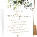 Wedding Memorial Wooden Sign with Stand, Greenery Gold Bridal Shower Decorations, Memorial Table Sign, Wedding Signs for Ceremony and Reception, Engagement Party Desk Decor,40