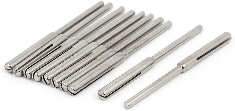 uxcell 3/32 Inch Shank Dia Split Mandrel 10pcs for Abrasive Sanding Disc Sandpaper
