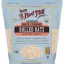 Bob's Red Mill Organic Quick Cooking Rolled Oats, 32oz (Pack of 4) - Non GMO, Whole Grain, Vegan, Kosher Best By: 08 DEC 2027