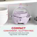 Dash Rapid Egg Cooker - Boiler, Poacher & Steamer - Includes Measuring & Recipe Guide - Dishwasher Safe - BPA Free - Holds 7 Eggs, Lavender