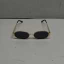 FEISEDY Trendy Retro Oval Sunglasses for Women Men Small Metal Frame Sun Glasses UV400 Shades B0124