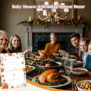 Little Pumpkin Baby Shower Table Decorations, Please Sign Our Guestbook Sign, 5.6x 7.8 Inch Fall Wooden Tabletop Signs with Stand, Fall Wedding Engagement Gender Reveal Birthday Party Decor