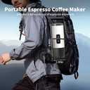 3-in-1 Portable Espresso Maker 20 Bar Self-Heating Stainless Steel Fits Ground Coffee & Nespresso Capsules USB-C Rechargeable for Camping Car Hiking Office