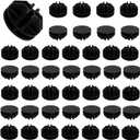 30Pcs Wire Cube Plastic Connectors Plastic Grid Cube Organizer Connector for Modular Closet Storage Organizer and Wire Shelving (Black)