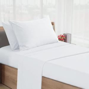 SPRINGSPIRIT Cot Sheets - 30" x 75" x 9", 4 Piece Set, Fitted Sheets for Twin/Camp Bunk/RV Bunk/Guest Beds, White (Cot (1 Pack)