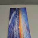 TutuBeer 1 Panel Beach Pictures Wall Art Beach Canvas Wall Art Blue Ocean at Sunrise Picture Print on Canvas Sea Artwork for Walls Seascape Pictures for Home Decor Ready to Hang 8x16inch