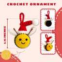 Bee Ornament - Bee Gifts for Women, Men, Lovers - Bees Bumble Ornaments for Christmas Tree, Bees Honey Ornaments for Christmas Tree - Crochet Ornament & Message Card
