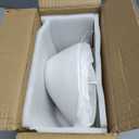 Yesland 2 Pack Porcelain Angled Serving Bowls - 26 oz White Salad Bowls - Ceramic Pasta Bowls for Cereal, Soup, Salad, Rice, Prep