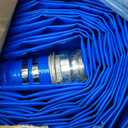 3" x 50 ft Backwash Hose for Swimming Pools, Heavy Duty PVC Lay Flat Water Discharge Hose,Durable Pool Drain Hose with Aluminum Pin Lug Fittings for Pump And Filters
