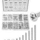 Mr. Pen- Nuts and Bolts Assortment Kit, 540 pcs, Stainless Steel, M3(7 Sizes 6-30mm) Phillips Pan Head Socket Cap Screws Assorted Nuts and Bolts Nut Bolt and Washer Assortment Bolt and Nut Assortment