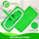 Reusable Microfiber Mop Pads Compatible with Swiffer Sweeper, 3 Pack Dry Sweeping Cloths & Wet Mopping Cloths, Washable Pads for Hardwood Floor Cleaning (Mop is Not Included)