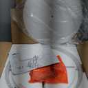 Semi Flush Mount Ceiling Lights, 4-Light 18" Matte Black Ceiling Light Fixture with White Pleated Fabric Shade, Drum Lamp for Nursery Hallway Bedroom Kitchen, AD-25036-4SF-BK