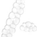 Ergonomic Cloud Gel Keyboard and Mouse Wrist Rest Set  White Clear Wrist Rest for Keyboard 60%/68%/75%, Comfort & Support for Typing and Gaming (Cloud) (Long+short)