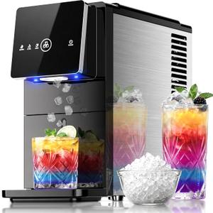 AGLUCKY Nugget Ice Makers Countertop, 35 lbs/24hrs Auto Drop Ice
Chewable Pellet Sonic Ice, Smart Touch Control, Self-cleaning, Self-dispensing Countertop Ice Machine, for Home/RV/Office