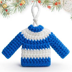 2 x Grandson Ornaments - Grandson Christmas Ornament - Family Ornaments for Christmas Tree - Grandsons Gifts, Gifts for Grandsons from Grandma Grandpa - Crochet Ornament 2025 & Card