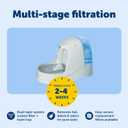 PetSafe Drinkwell Platinum Cat Water Fountain - Pet Fountain for All Pet Sizes, Encourages More Drinking, Includes Replaceable Carbon Filter, Indoor Use, Grey (168 oz/5L)