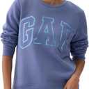 GAP Women's Pull-on Logo Crew Sweatshirt (Large)