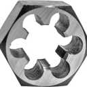 Century Drill & Tool, 98219, 1-8 NC, Hex Die, Precision Cut External Threads, High Carbon Alloy Steel