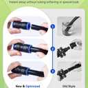 Pawfly 15 Pcs Quick Connect 1/2" Drip Irrigation Coupling Fittings for 1/2 Inch Irrigation Tubing (1/2" ID x 0.62-0.63" OD), Push-to-Fit 2-Way Straight Coupling Connectors, Drip Irrigation Parts