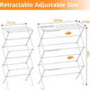 Clothes Drying Rack Household Indoor, Foldable Drying Rack Clothing for Laundry - 40" x 28.8" x 14.2", Space Saving Indoor&Outdoor, Pure White-1pack