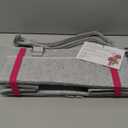 Diaper Caddy Organizer, Newborn Essetials Must Haves, Baby Registry Search and Other Baby Stuff, Collapsible Baby Basket with Handle and a Photo Frame, Grey, 11.8 x 6.3 x 9.0 inch