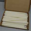 Treela 24 Pcs Flameless Taper Candles Battery Operated Bulk Fake 11 Inch Candles Light LED Candlesticks Flickering Tapered for Wedding Halloween Christmas Decoration(Ivory,Basic)