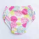 green sprouts Snap Reusable Absorbent Swimsuit Diaper, Light Pink Pinstripe, 24 Month