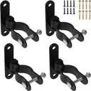 4 Pairs Wall Mount Gate Hinge, 1-3/8'' Heavy Duty Pipe Gate Hinge Set for Farm Gate Chain Link Fence Frame Hinge (Screws Included)
