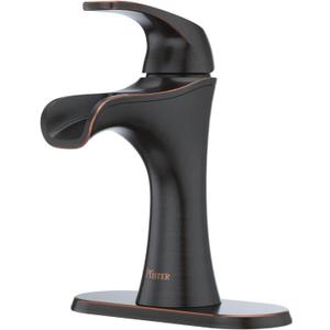 Pfister Jaida Bathroom Sink Faucet, Single Control, 1-Handle, Single Hole, Tuscan Bronze Finish, LF042JDYY