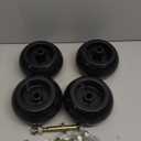 Lawn Mower Anti Scalp Deck Wheel Kit Set of 4 Compatible with Hustler 788166 31997 Rotary 13445 MTD John Deere & More Models