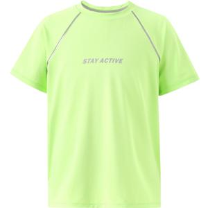 PATPAT Boys Athletic Shirts, Short Sleeve Performance Tee for Boy Girl Kids Youth, Ultra Lightweight & Quick Dry T-Shirt (11-12 Years, Flash Green)