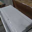 DWVO Computer Desk with Drawers & Hutch, 59.1" Office Desk with Power Outlets & LED Lights, Home Office Desk with Storage Shelves, White