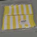 Raylarnia Women's Extra Long Opaque Striped Over Knee High Stockings Socks (Light Orange / White)