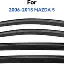 Window Visors Rain Guards Shield for 2006-2015 Mazda 5, Out-Channel Window Vent Wind Deflectors Visors Shades for 06-15 Mazda 5