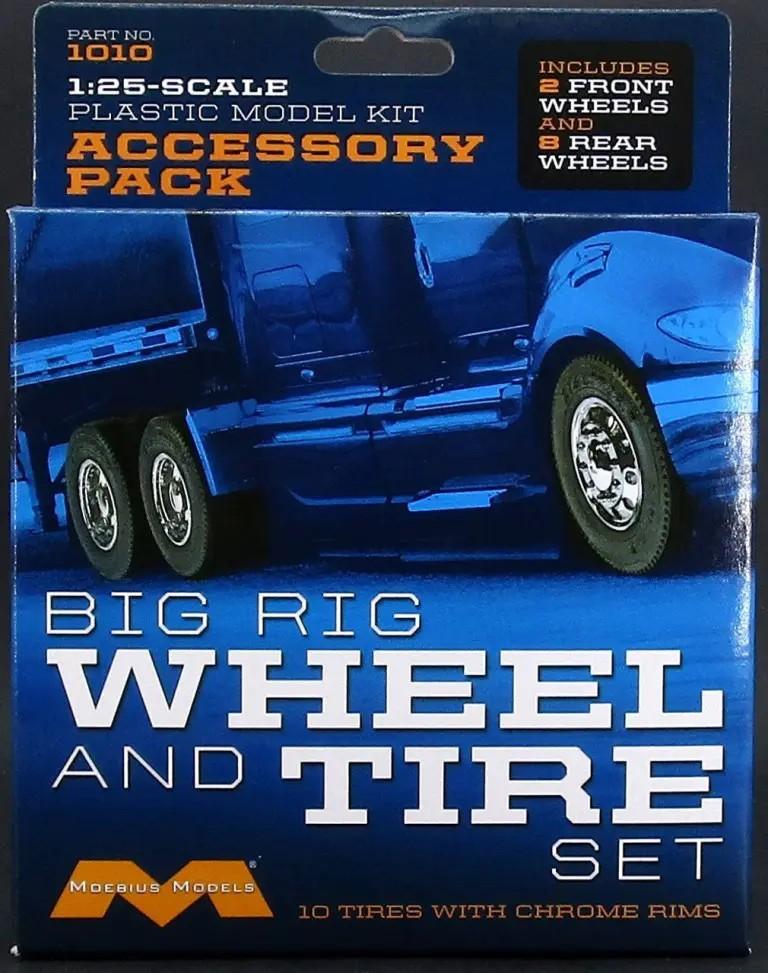 MOEBIUS BIG RIG WHEEL AND TIRE SET PARTS PACK