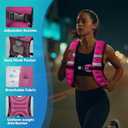 Weighted Vest, 6lb/8lb/12lb/16lb/20lb/25lb/30lb Weight Vest with Reflective Stripe, for Men Women Workout Equipment for Strength Training, Running, Jogging, Fitness, Weight Loss