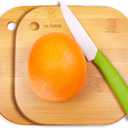 Home Mini Cutting Board Small Fruit Cutting Board Solid Bamboo Wood Board for Baby Infant dormitorySet of 2