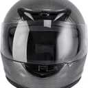 TCMT Full Face Motorcycle Helmet for Adults Men Women, Lightweight Polycarbonate Street Bike Dirt Bike Helmet with Anti-Scratch Mirror Shield and Removable Liner, DOT Approved, XF270204-S