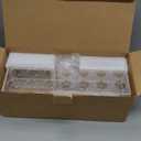 2 Pieces Acrylic Flower Vase Rectangular - Clear Floral Centerpiece for Dining Table Each 14 Inches, Connect to Form 28 Inches Long Rectangle Acrylic Vase for Home Wedding Dining Table Decor