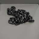 Zcaukya 6FT Halloween Plastic Chains-Costume Accessories, Fake Black Chain Links for Decor Haunted House, Prisoner Theme, Scary Party Horror Props