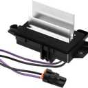 HVAC Blower Motor Resistor Control Module Fit for 2003 2004 2005 2006 Chevy Silverado 1500 2500 Tahoe Trailblazer Avalanche Suburban GMC Sierra Yukon Envoy Cadillac Escalade 15-80567, 89018778, 4P1516