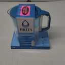 Brita Tahoe Large 10 Cup Water Filter Pitcher with Smart Light Filter Reminder and 1 Standard Filter- Transparent Teal