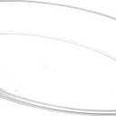 PLASTICPRO Plastic Oval Serving Trays - Serving Platters Oval 11 X 16 Disposable Party Dish Crystal Clear Pack of 4