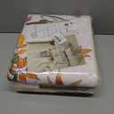 Ileading Fall Kitchen Rugs Set - 3 Piece Mats with Non Slip Backing, Washable Runner for Sink, Laundry, Hallway & Indoor Decoration (Striped Pumpkins)