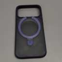 TORRAS Q3 Silicone 360 Spin for iPhone 17 Pro Case with Stand, Fit for MagSafe, Magnetic Ring Kickstand with Camera Control, Liquid Silicone Rubber Soft Phone Case for iPhone 17 Pro 6.3'', Deep Blue